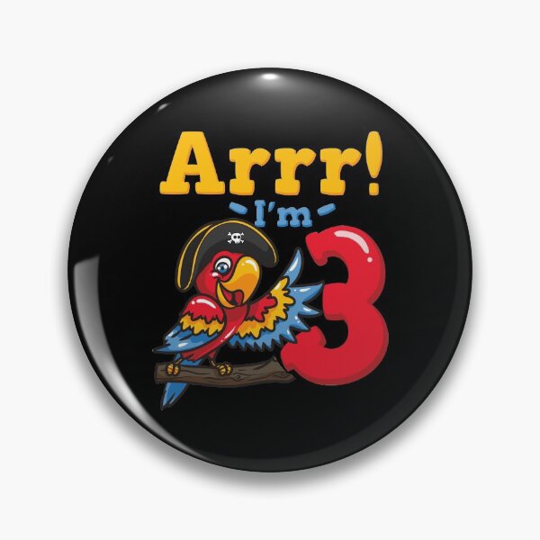 Item preview, 3rd Birthday Pirate Captain Parrot designed and sold by CreativeGiftShp.
