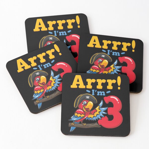 Item preview, 3rd Birthday Pirate Captain Parrot designed and sold by CreativeGiftShp.