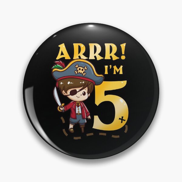 Item preview, 5th Birthday Pirate Captain designed and sold by CreativeGiftShp.