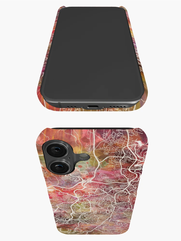 Thumbnail 3 of 4, iPhone Case, Jerusalem Map designed and sold by MapMapMaps.