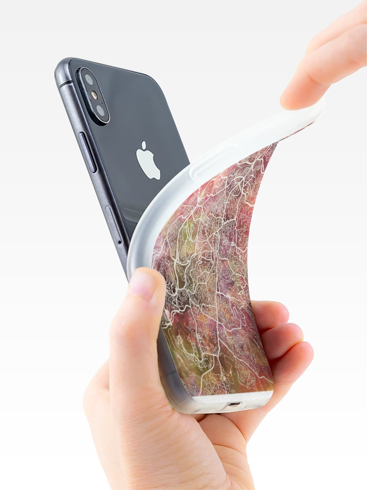 Thumbnail 4 of 5, iPhone Case, Jerusalem Map designed and sold by MapMapMaps.