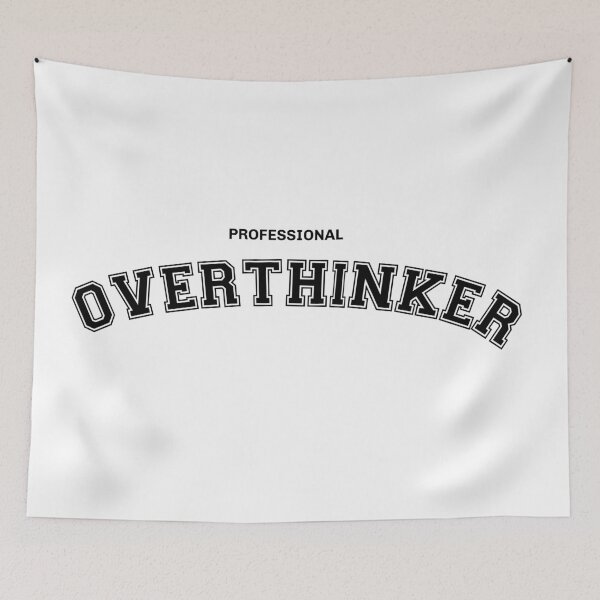 Item preview, Black Professional Overthinker College Themed designed and sold by ebzil studio.