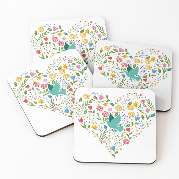 Item preview, Floral Heart Sticker  designed and sold by Farid1Shop.