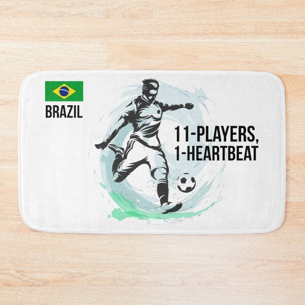 Item preview, Brazilian Footballer kicking the Football - Football designed and sold by cravingmart.
