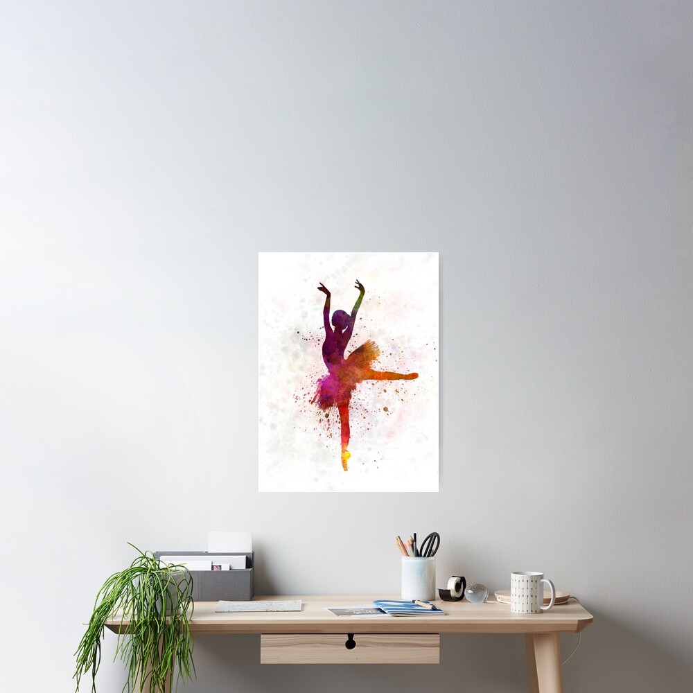 Woman Ballerina Ballet Dancer Dancing Poster For Sale By Paulrommer