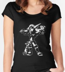 Jak and Daxter - Jak 2 White Silhouette Women's Fitted Scoop T-Shirt