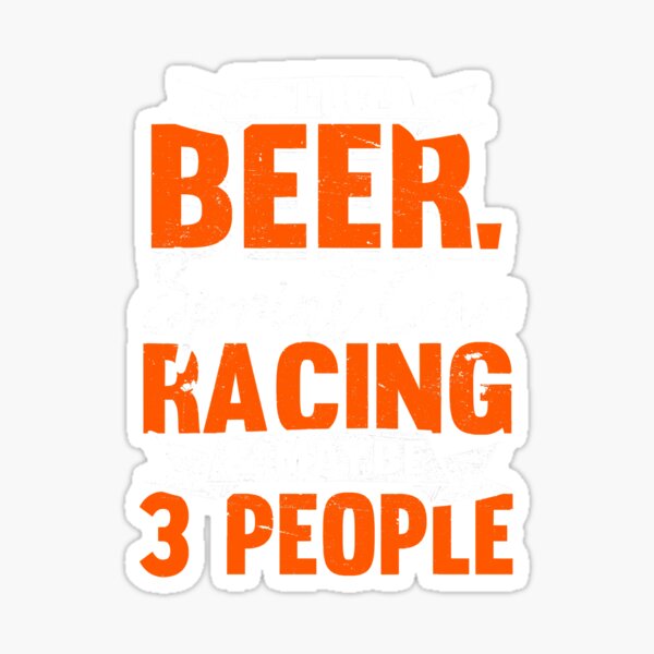 "I Like Beer Sprint Car Racing 3 Beer" Sticker for Sale by VenomMancer Redbubble