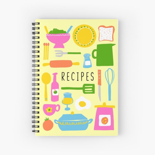 Recipe Book - Recipe Journal - My Recipes - Spiral Notebook - Journal