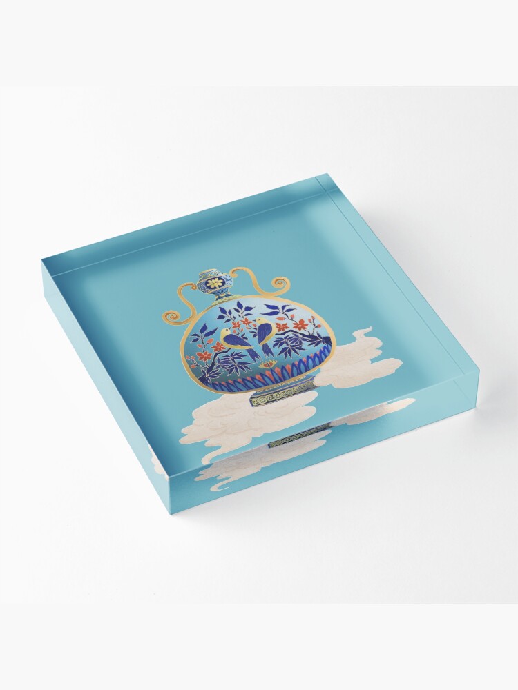 Alternate view of Chinese Style Flower Vase Acrylic Block