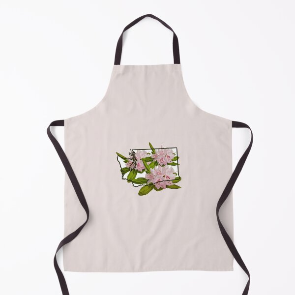 Item preview, Washington State Outline with Pacific Rhododendron Flower designed and sold by girljohnny.
