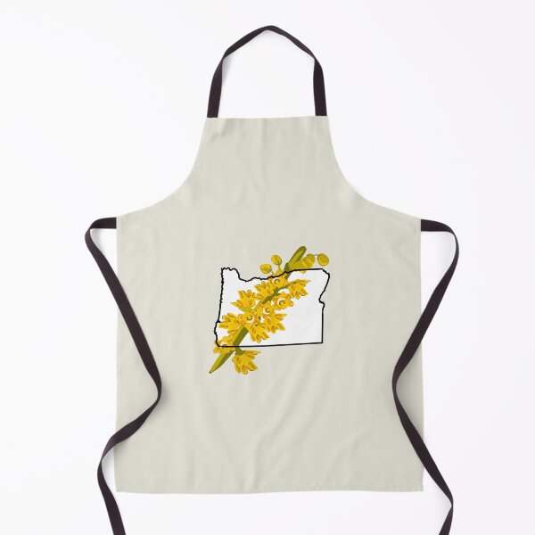 Item preview, Oregon State Outline with Oregon Grape Flower designed and sold by girljohnny.