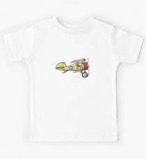 Cartoon biplane Kids Tee
