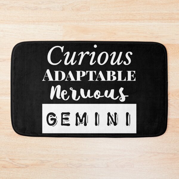 Item preview, Gemini Zodiac Sign Characteristics White Text designed and sold by AMSonArt.