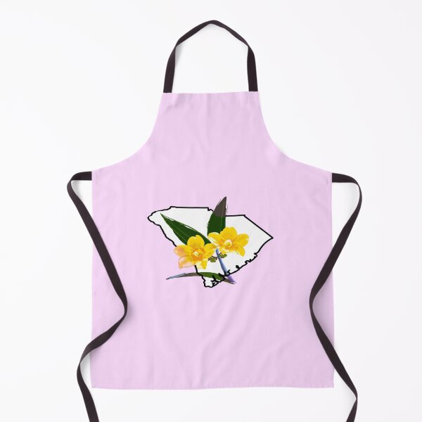 Item preview, South Carolina State Outline with Yellow Jessamine designed and sold by girljohnny.