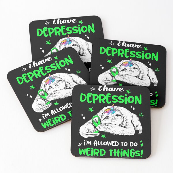 Item preview, I have Depression i'm allowed to do Weird Things designed and sold by ElizabethS809.
