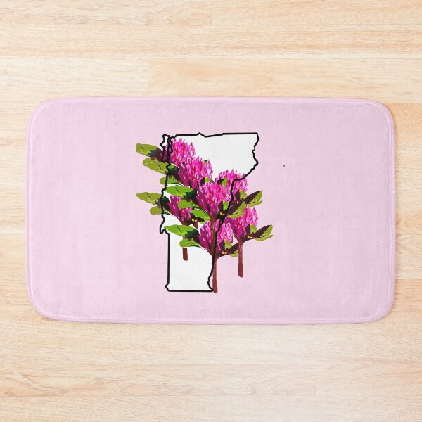Item preview, Vermont State Outline with Red Clover Flower designed and sold by girljohnny.
