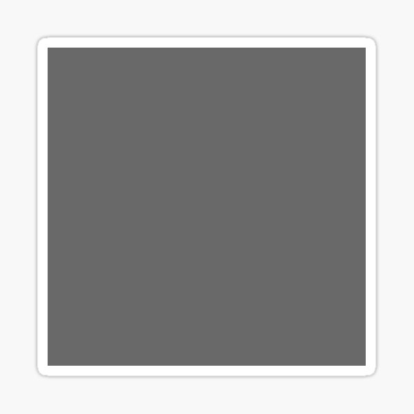 color dim grey Sticker