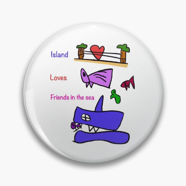 Item preview, Island loves friends in the sea(graphic ver.) designed and sold by Mangos-Dinos.