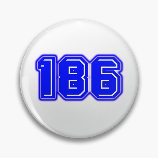 Item preview, Blue Number 186 designed and sold by sport-blue.