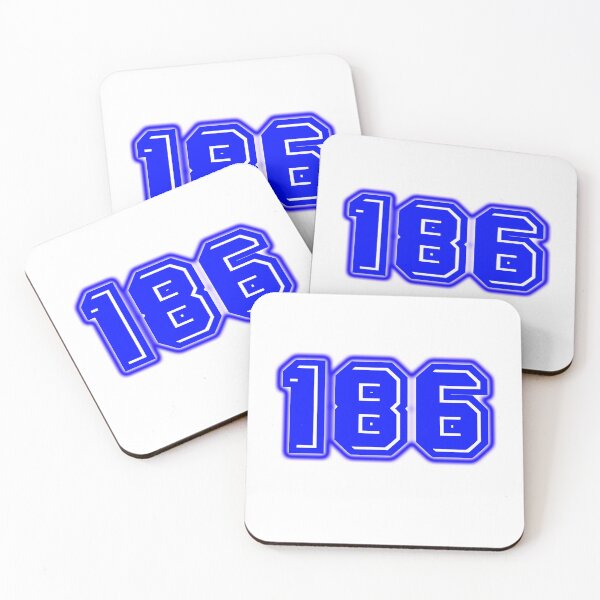 Item preview, Blue Number 186 designed and sold by sport-blue.