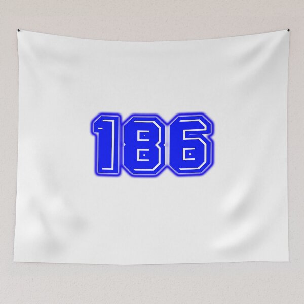 Item preview, Blue Number 186 designed and sold by sport-blue.