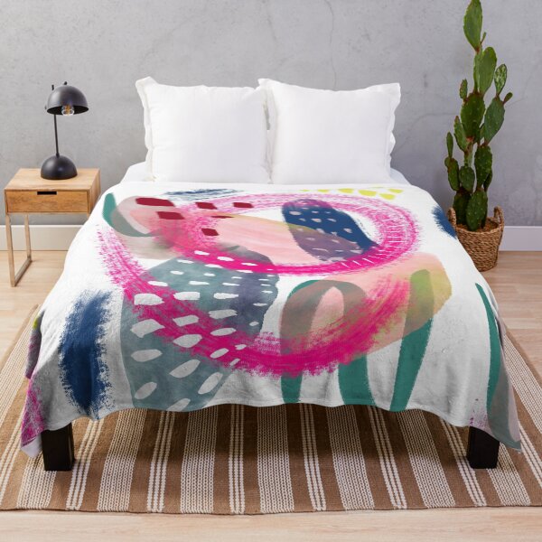Item preview, Abstract pink and blue design designed and sold by orangerinka.