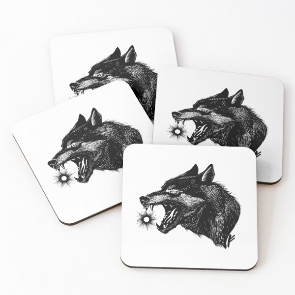 Item preview, Viking mythology. Wolf Fenrir eating the Sun  designed and sold by Sitenkovamary.
