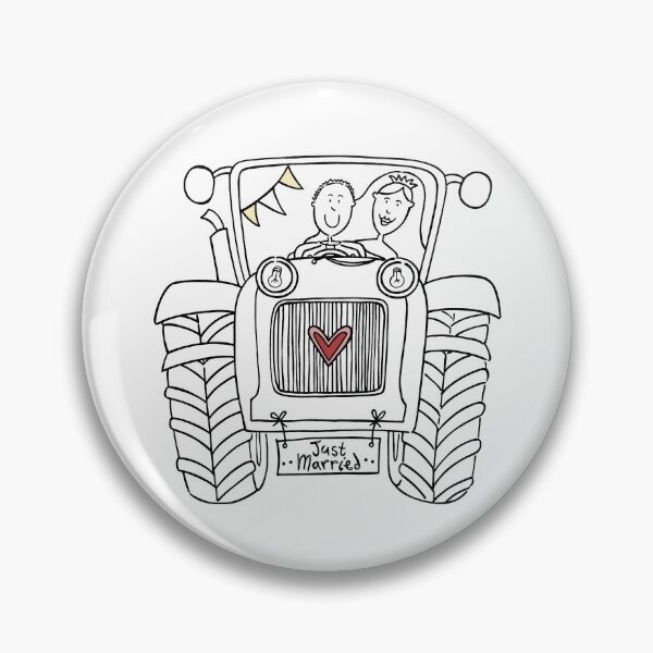 Item preview, Country Wedding Tractor 3 designed and sold by Helen McCartney Designs.