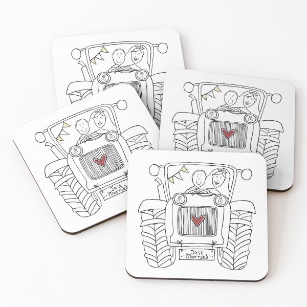 Item preview, Country Wedding Tractor 3 designed and sold by Helen McCartney Designs.