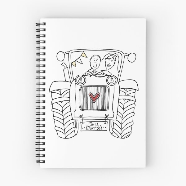 Item preview, Country Wedding Tractor 3 designed and sold by Helen McCartney Designs.