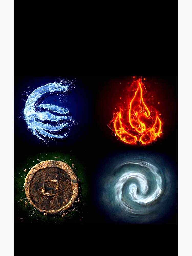 Water Earth Fire Air Symbols Avatar