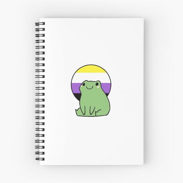 Item preview, Nonbinary flag frog designed and sold by ThePaintedFrog.