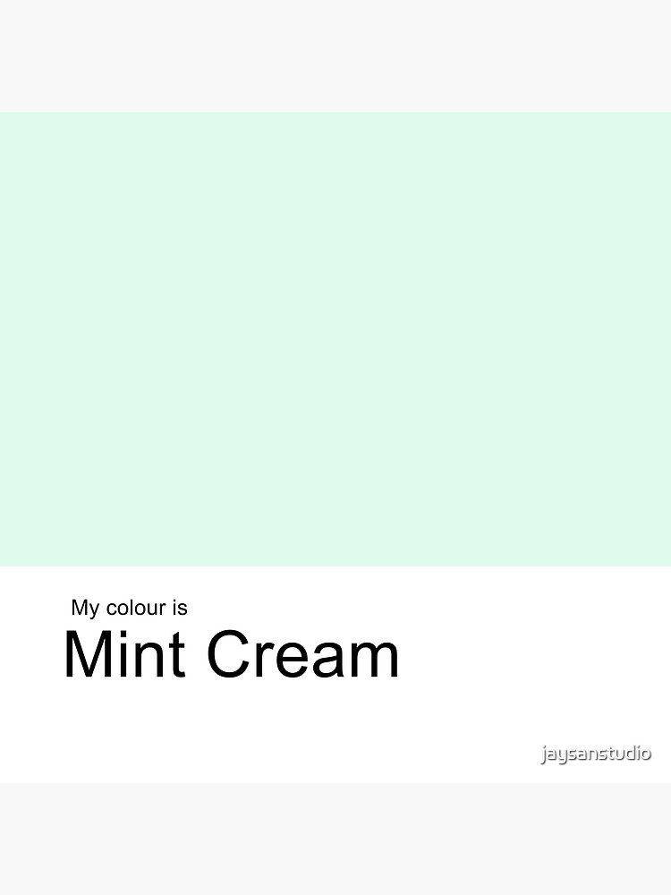 What color is Creamy Mint?