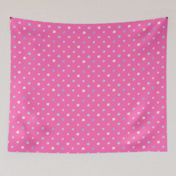 Item preview, Handpainted Pink Seashells Raster Pattern designed and sold by Jekaterina Kotelnikova.