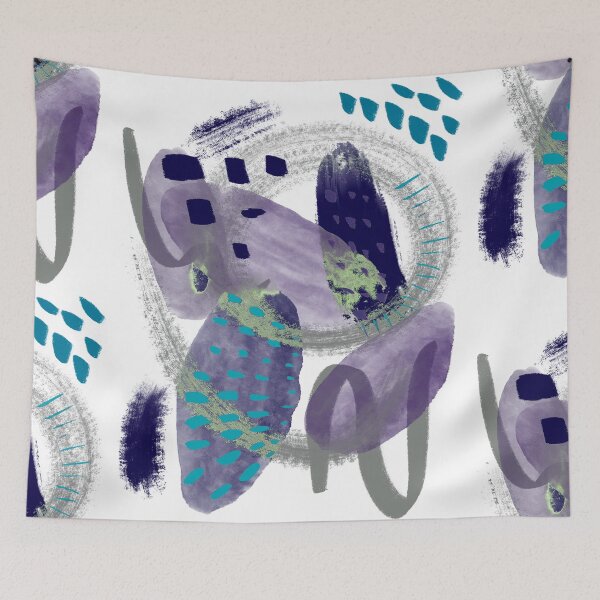 Item preview, Abstract purple and blue design designed and sold by orangerinka.