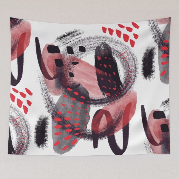 Item preview, Abstract black and red design designed and sold by orangerinka.