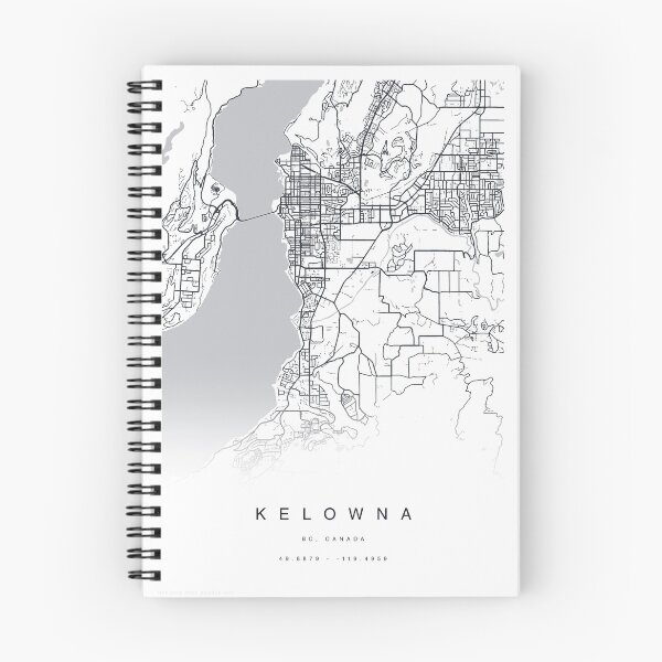 Item preview, Kelowna, British Columbia Canada Map Poster designed and sold by TheZenSprout.