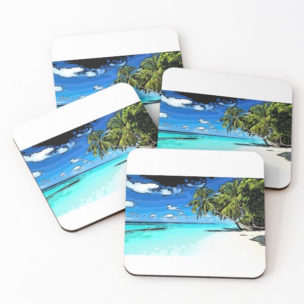 Item preview, island, summer, palm designed and sold by Flamingo-ae.