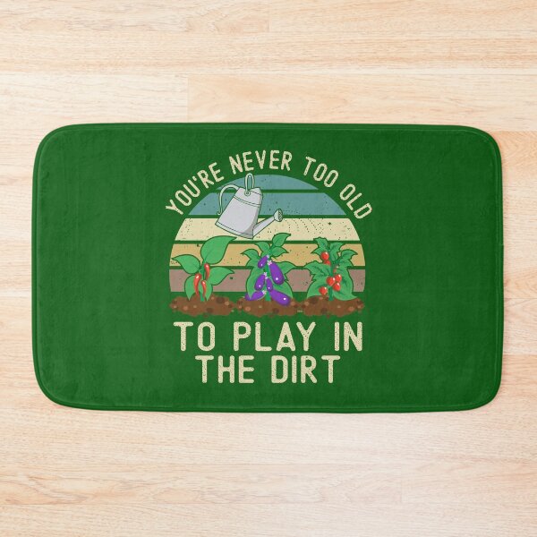 Item preview, You're Never Too Old To Play In The Dirt Gardening Funny Quote Vintage Vegetables Grower Gift designed and sold by alenaz.