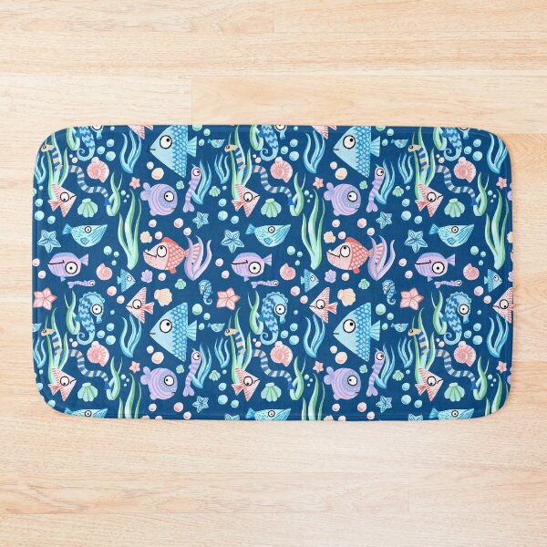 Item preview, Fishy Cute Handpainted Pattern designed and sold by Jekaterina Kotelnikova.