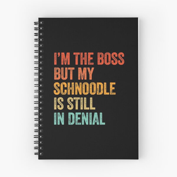 Item preview, I'm The Boss But My Schnoodle Is Still In Denial - Funny Schnoodle Dog Gift  designed and sold by Guarddogdrive.