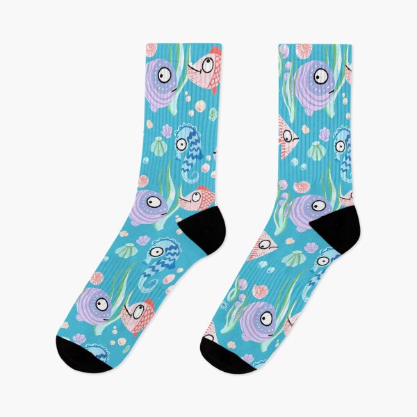 Item preview, Fishy Cute Handpainted Pattern designed and sold by Jekaterina Kotelnikova.