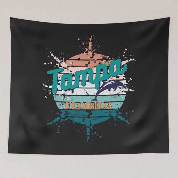 Item preview, Tampa Florida Exploding Retro Sunset designed and sold by adriana-holmes.
