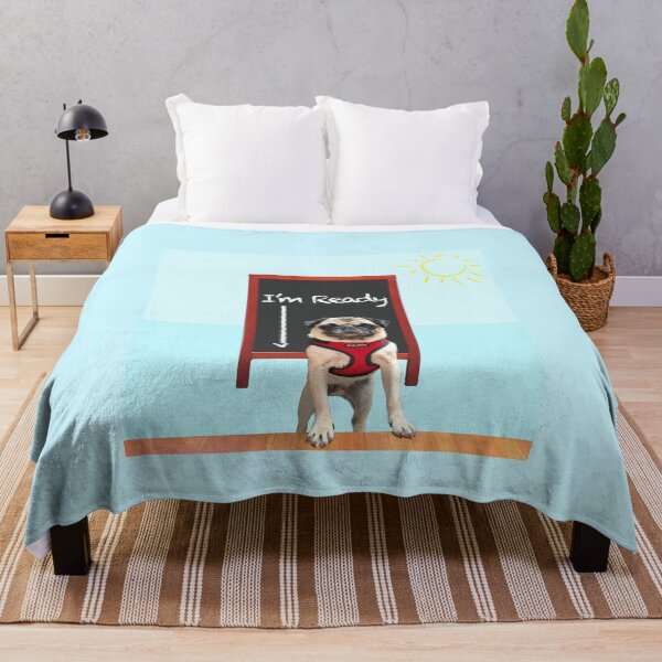 Item preview, I'm Ready (Featuring Daisy Pug) – designed and sold by L.E. Wilson.