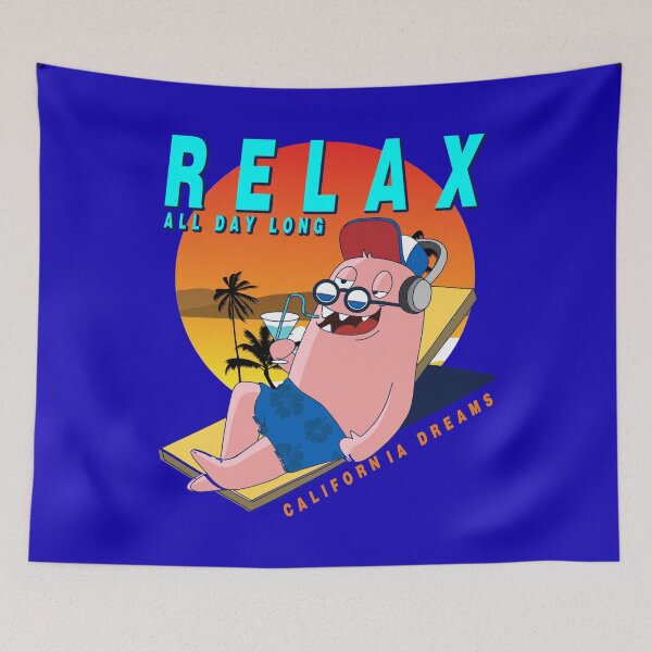 Item preview, California beach summer Relax Cool Monster T shirt designed and sold by GreenMall.