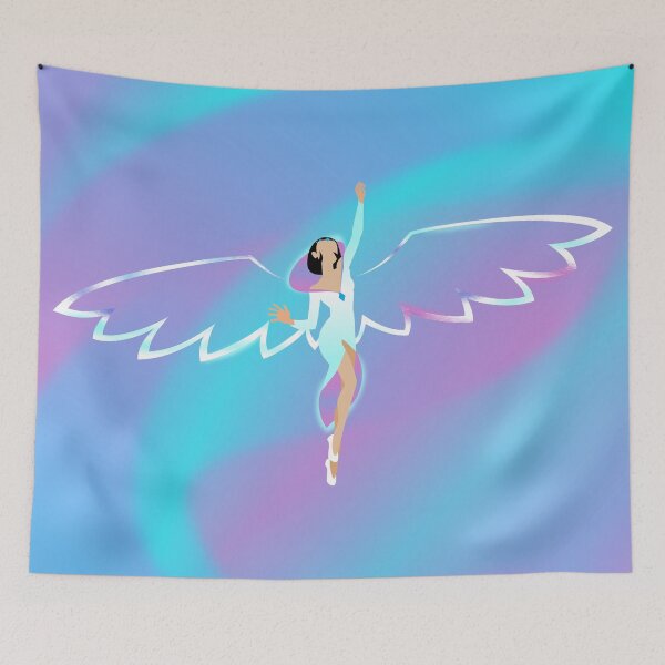 Item preview, Katy Perry Cry About It Later Rihanna Wings Logo Colorful Light Blue Background designed and sold by cryaboutitnow.