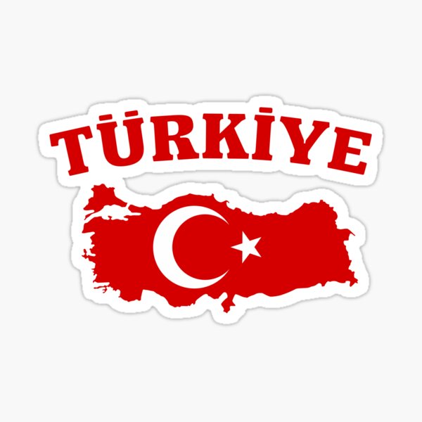 Türkiye flag map\