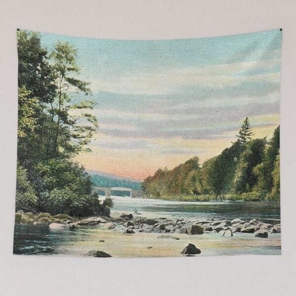 Item preview, Vintage Illustration of the meeting of the Rivers Dee & Feugh designed and sold by yourscotland.