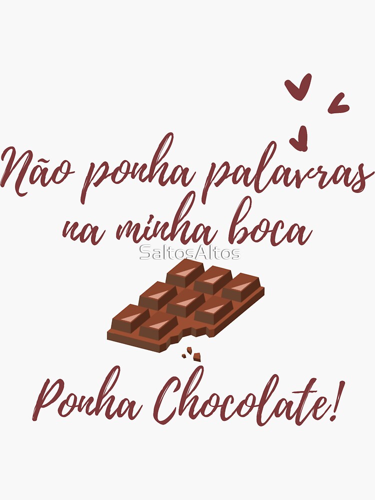 Thumbnail 3 of 3, Sticker, Chocolate designed and sold by SaltosAltos.