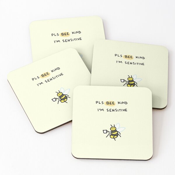 Item preview, bee kind im sensitive designed and sold by TeaBag114.